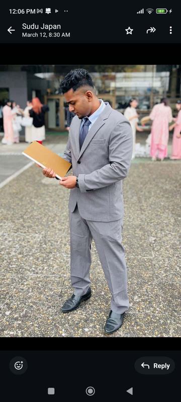 Dilip Tharanga Niroshan - Groom from Tokyo